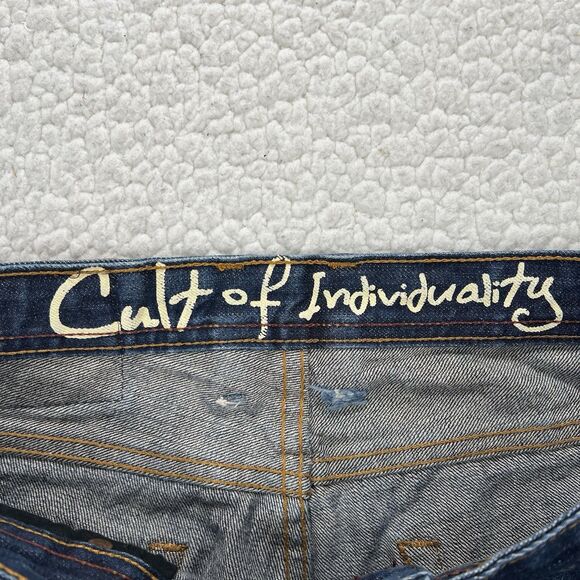 Cult of Individuality Selvedge Rocker Slim Fit Jeans 32x33 Japanese Denim USA - Picture 12 of 16